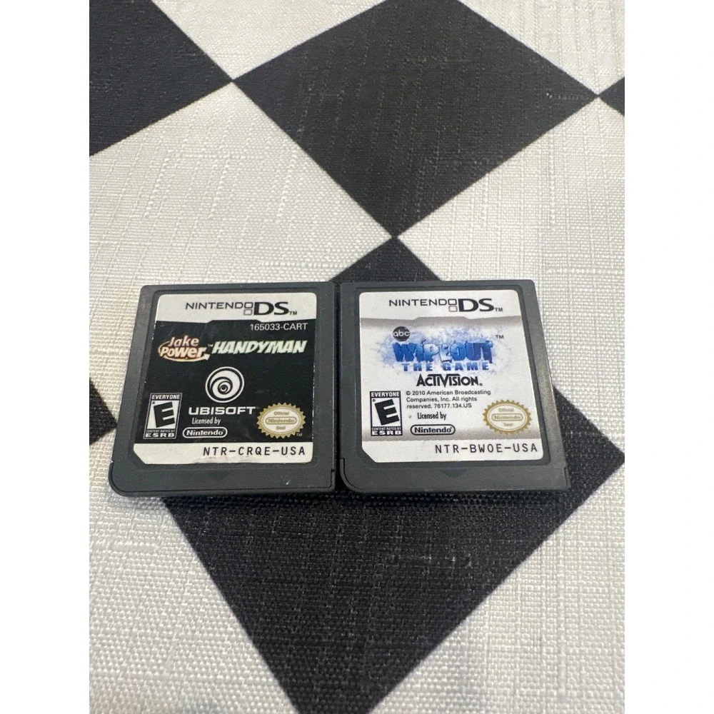 Nintendo DS Jake Power Handyman and Wipeout The Game Authentic set of 2 tested